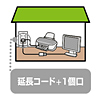 TAP-B8-5 / プラス1個口延長コード（2P・1個口＋1個口・5m・ホワイト）