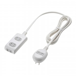 TAP-B9-2K / プラス1個口便利タップ(2P・3個口+1個口・2m)