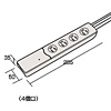 TAP-BBREU4 / ブロードバンドタップ（USB連動型・4個口）