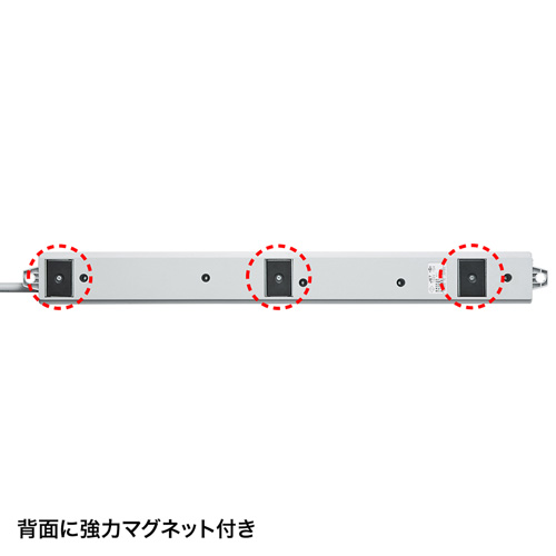 TAP-BR36L-5 / 漏電ブレーカータップ（オフィス・工場用・3P・6個口・5m）