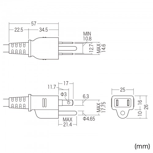 TAP-BR36LN-5 / 漏電ブレーカータップ（3P・6個口・5m）