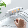TAP-CLAMP1 / 電源タップデスククランプ式回転型固定ホルダー（ホワイト）