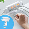TAP-CLAMP1 / 電源タップデスククランプ式回転型固定ホルダー（ホワイト）