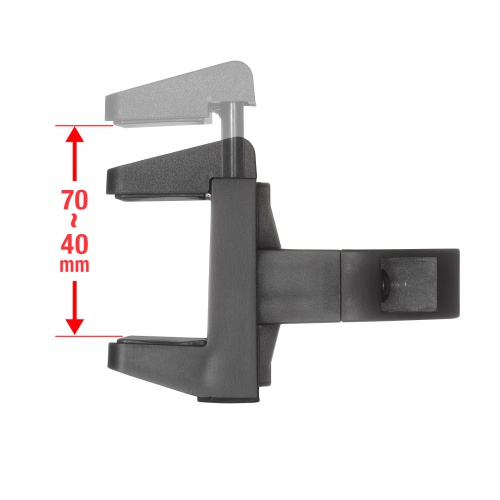 TAP-CLAMP2BK / 電源タップホルダー（支柱取り付けタイプ・ブラック）