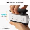 TAP-CLAMP2BK 電源タップホルダー(支柱取り付けタイプ・ブラック) TAP-CLAMP2BK / 電源タップホルダー(支柱取り付けタイプ・ブラック)