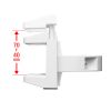 TAP-CLAMP2W 電源タップホルダー(支柱取り付けタイプ・ホワイト) TAP-CLAMP2W / 電源タップホルダー(支柱取り付けタイプ・ホワイト)