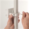 TAP-CLAMP2W / 電源タップホルダー（支柱取り付けタイプ・ホワイト）