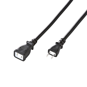 TAP-EX12-20BK / 電源延長コード(抜け止め・2P・20m・ブラック)