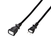 TAP-EX12-5BK 電源延長コード(抜け止め・2P・5m・ブラック) TAP-EX12-5BK / 電源延長コード(抜け止め・2P・5m・ブラック)