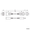 TAP-EX21001BK 電源延長コード(2P・ブラック・0.1m) TAP-EX21001BK / 電源延長コード(2P・ブラック・0.1m)
