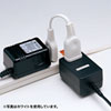 TAP-EX21001BK 電源延長コード(2P・ブラック・0.1m) TAP-EX21001BK / 電源延長コード(2P・ブラック・0.1m)