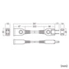 TAP-EX21003BK 電源延長コード(2P・ブラック・0.3m) TAP-EX21003BK / 電源延長コード(2P・ブラック・0.3m)