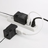 TAP-EX21003 電源延長コード(2P・0.3m) TAP-EX21003 / 電源延長コード(2P・0.3m)