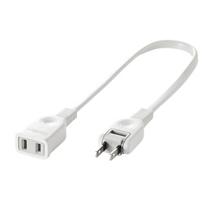 TAP-EX21003 / 電源延長コード(2P・0.3m)