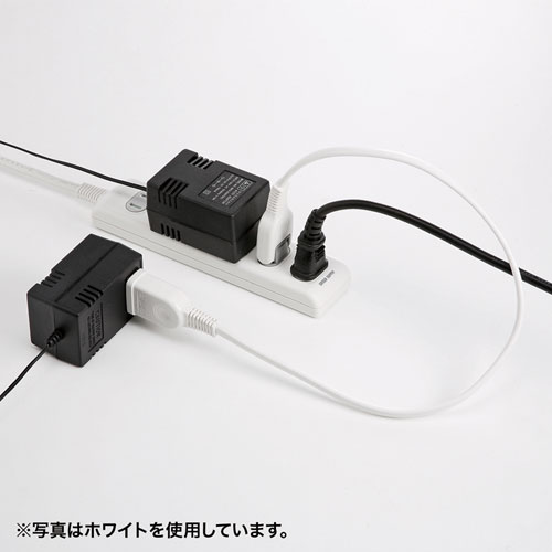 大きいアダプタの電源延長に