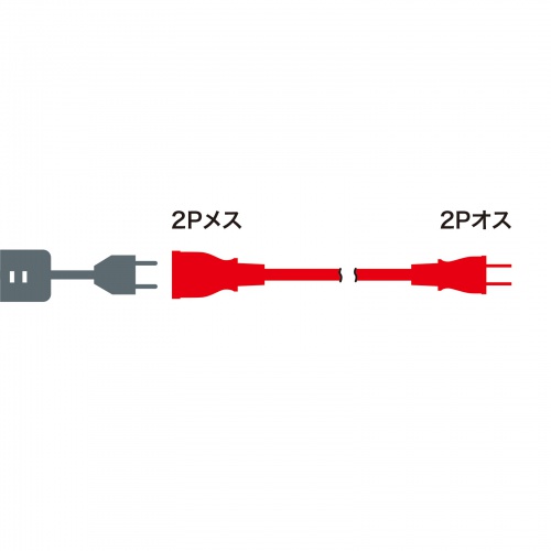 TAP-EX22-10BK / 電源延長コード（ブラック・10m）