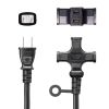 TAP-EX23-03BK 電源延長コード(3個口)ブラック・0.3m TAP-EX23-03BK / 電源延長コード(3個口)ブラック・0.3m