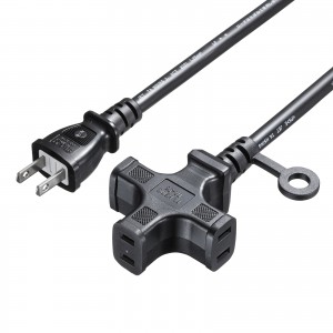 TAP-EX23-10BK / 電源延長コード(3個口)ブラック・10m