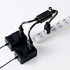 TAP-EX2BK ACアダプタ専用電源延長コード(2分岐・ブラック) TAP-EX2BK / ACアダプタ専用電源延長コード(2分岐・ブラック)