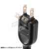 TAP-EX2SWBK 一括集中スイッチ付き電源延長コード(2P・2分岐・2個口・ブラック) TAP-EX2SWBK / 一括集中スイッチ付き電源延長コード(2P・2分岐・2個口・ブラック)