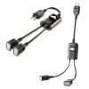TAP-EX2SWBK 一括集中スイッチ付き電源延長コード(2P・2分岐・2個口・ブラック) TAP-EX2SWBK / 一括集中スイッチ付き電源延長コード(2P・2分岐・2個口・ブラック)