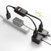 TAP-EX2SWBK / 一括集中スイッチ付き電源延長コード（2P・2分岐・2個口・ブラック）
