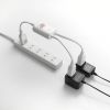 TAP-EX2SWW 一括集中スイッチ付き電源延長コード(2P・2分岐・2個口・ホワイト) TAP-EX2SWW / 一括集中スイッチ付き電源延長コード(2P・2分岐・2個口・ホワイト)