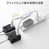 TAP-EX2WN ACアダプタ専用電源延長コード(2分岐・2P・2個口・ホワイト) TAP-EX2WN / ACアダプタ専用電源延長コード(2分岐・2P・2個口・ホワイト)