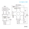 TAP-EX32-10BKN / 電源延長コード（3分岐・2P）防塵キャップ付き 3個口・ブラック・10m