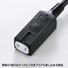 TAP-EX34-10BKN スリム電源延長コード(2P・3個口・ブラック・10m) TAP-EX34-10BKN / スリム電源延長コード(2P・3個口・ブラック・10m)