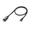 TAP-EX34-1BKN スリム電源延長コード(2P・3個口・ブラック・1m) TAP-EX34-1BKN / スリム電源延長コード(2P・3個口・ブラック・1m)