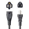 TAP-EX353-3BK 電源延長コード(ブラック・3m) TAP-EX353-3BK / 電源延長コード(ブラック・3m)