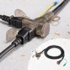 TAP-EX36B-3 / アースピン折りたたみプラグ、防塵キャップ付き電源延長コード（3個口・3m）