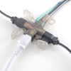 TAP-EX36B-3 / アースピン折りたたみプラグ、防塵キャップ付き電源延長コード（3個口・3m）