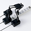 TAP-EX3BK ACアダプタ専用電源延長コード(3分岐・ブラック) TAP-EX3BK / ACアダプタ専用電源延長コード(3分岐・ブラック)