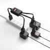 TAP-EX3SWBK 一括集中スイッチ付き電源延長コード(2P・3分岐・3個口・ブラック) TAP-EX3SWBK / 一括集中スイッチ付き電源延長コード(2P・3分岐・3個口・ブラック)