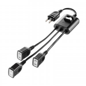 TAP-EX3SWBK / 一括集中スイッチ付き電源延長コード(2P・3分岐・3個口・ブラック)
