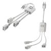 TAP-EX3SWW 一括集中スイッチ付き電源延長コード(2P・3分岐・3個口・ホワイト) TAP-EX3SWW / 一括集中スイッチ付き電源延長コード(2P・3分岐・3個口・ホワイト)