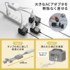 TAP-EX3SWW 一括集中スイッチ付き電源延長コード(2P・3分岐・3個口・ホワイト) TAP-EX3SWW / 一括集中スイッチ付き電源延長コード(2P・3分岐・3個口・ホワイト)