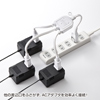 TAP-EX3WN ACアダプタ専用電源延長コード(3分岐・2P・3個口・ホワイト) TAP-EX3WN / ACアダプタ専用電源延長コード(3分岐・2P・3個口・ホワイト)
