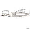 TAP-EX4BKN ACアダプタ専用電源延長コード(4分岐・2P・4個口・ブラック) TAP-EX4BKN / ACアダプタ専用電源延長コード(4分岐・2P・4個口・ブラック)
