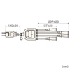 TAP-EX4BKN / ACアダプタ専用電源延長コード（4分岐・2P・4個口・ブラック）