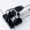 TAP-EX4BK ACアダプタ専用電源延長コード(4分岐・ブラック) TAP-EX4BK / ACアダプタ専用電源延長コード(4分岐・ブラック)