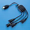 TAP-EX4BK ACアダプタ専用電源延長コード(4分岐・ブラック) TAP-EX4BK / ACアダプタ専用電源延長コード(4分岐・ブラック)