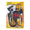 TAP-EX4BK ACアダプタ専用電源延長コード(4分岐・ブラック) TAP-EX4BK / ACアダプタ専用電源延長コード(4分岐・ブラック)