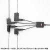 TAP-EX4SWBK 一括集中スイッチ付き電源延長コード(2P・4分岐・4個口・ブラック) TAP-EX4SWBK / 一括集中スイッチ付き電源延長コード(2P・4分岐・4個口・ブラック)