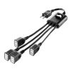 TAP-EX4SWBK 一括集中スイッチ付き電源延長コード(2P・4分岐・4個口・ブラック) TAP-EX4SWBK / 一括集中スイッチ付き電源延長コード(2P・4分岐・4個口・ブラック)
