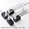 TAP-EX4WN ACアダプタ専用電源延長コード(4分岐・2P・4個口・ホワイト) TAP-EX4WN / ACアダプタ専用電源延長コード(4分岐・2P・4個口・ホワイト)