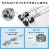TAP-EX4WN ACアダプタ専用電源延長コード(4分岐・2P・4個口・ホワイト) TAP-EX4WN / ACアダプタ専用電源延長コード(4分岐・2P・4個口・ホワイト)