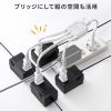 TAP-EX4WN / ACアダプタ専用電源延長コード（4分岐・2P・4個口・ホワイト）　